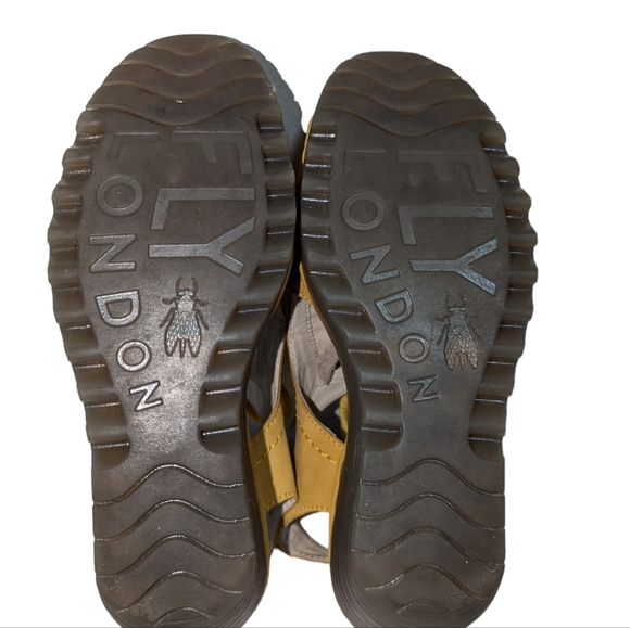 Fly London Strap Lemon Yellow Sandals...Size 37(6.5-7) - Picture 10 of 11
